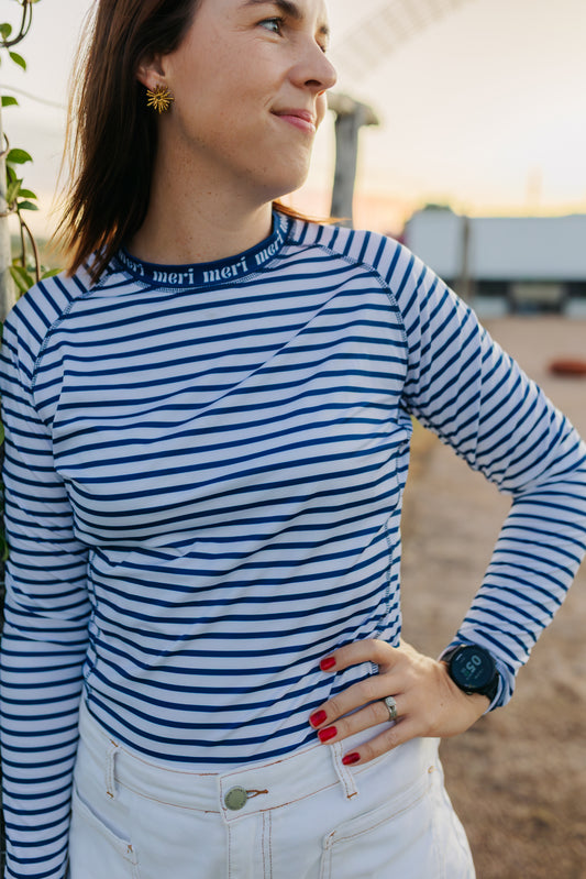 Navy Stripe Essential Pullover