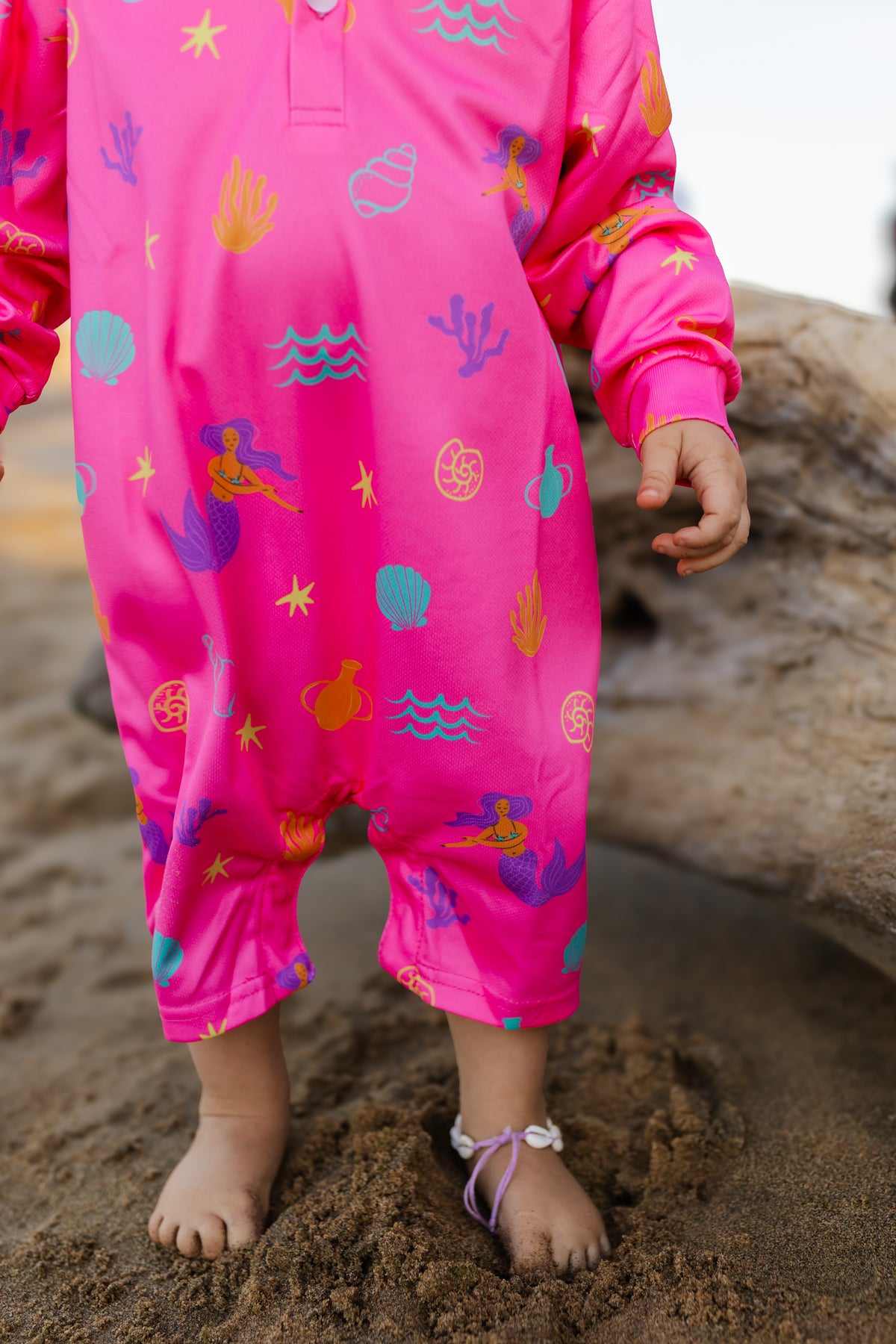 Mermaid Cove Shorts Romper