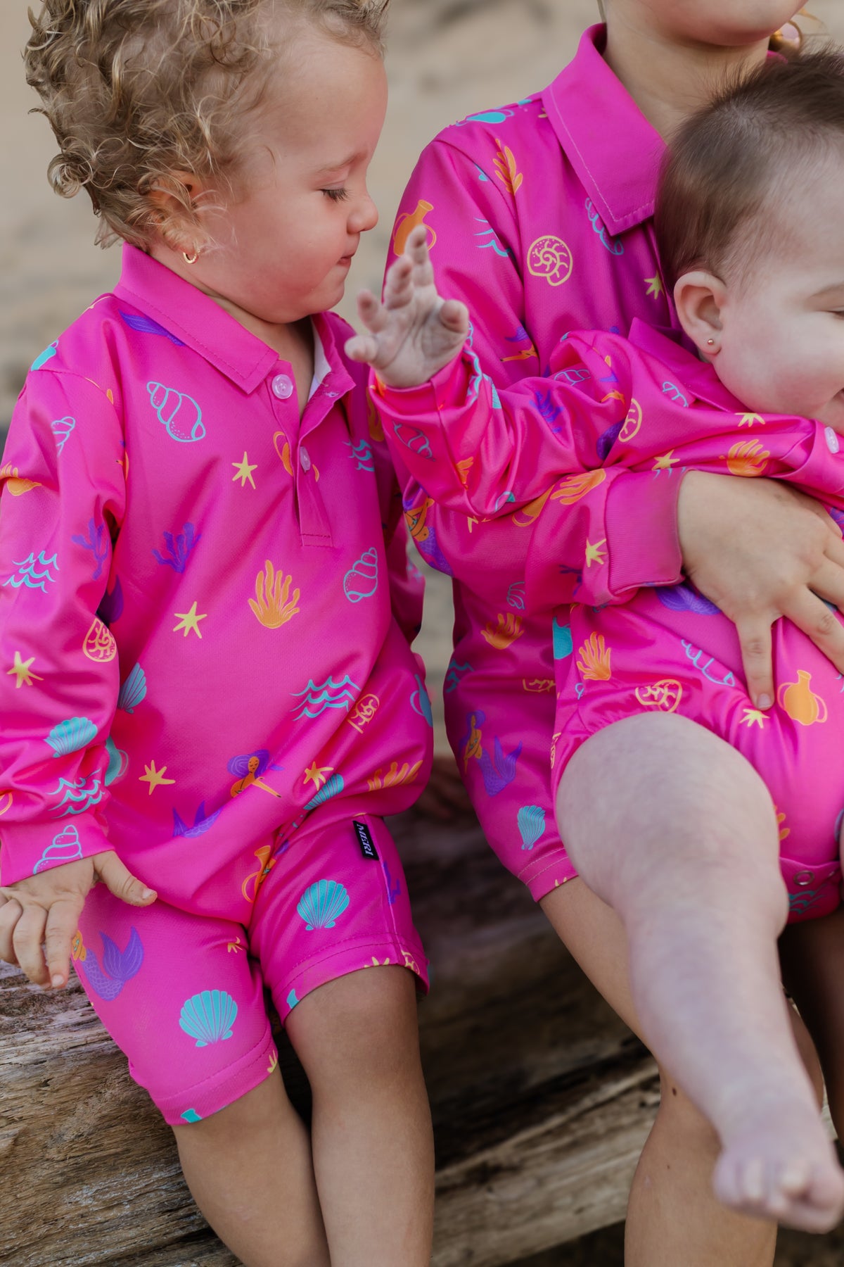 Mermaid Cove Shorts Romper