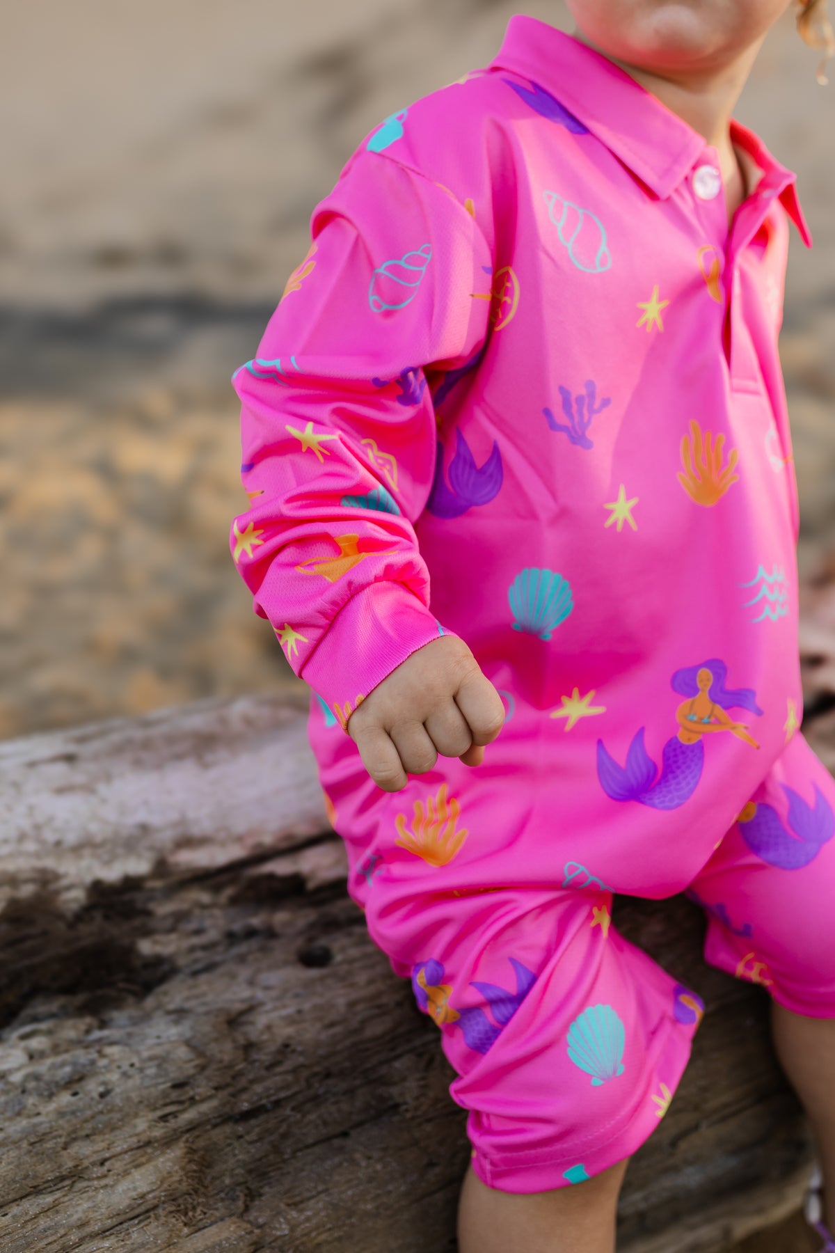 Mermaid Cove Shorts Romper