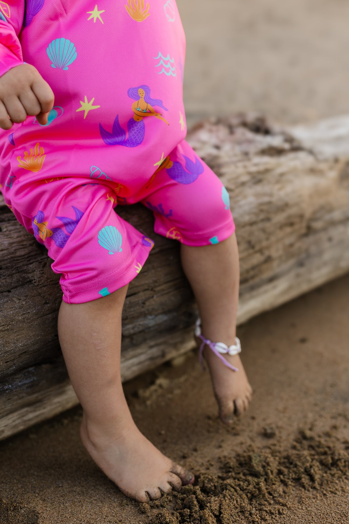 Mermaid Cove Shorts Romper